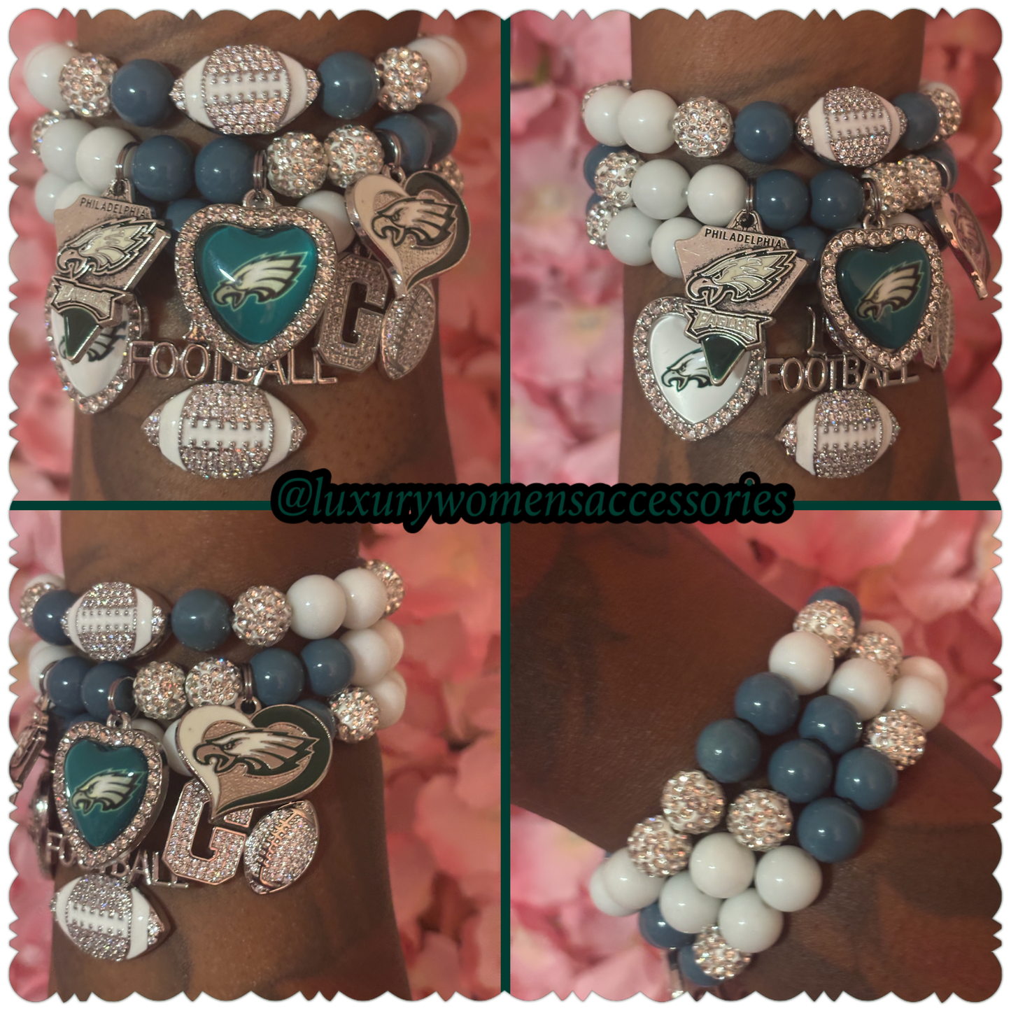 “Restocked” Eagles(Type 2)Beaded Bracelets Set(set of 3)