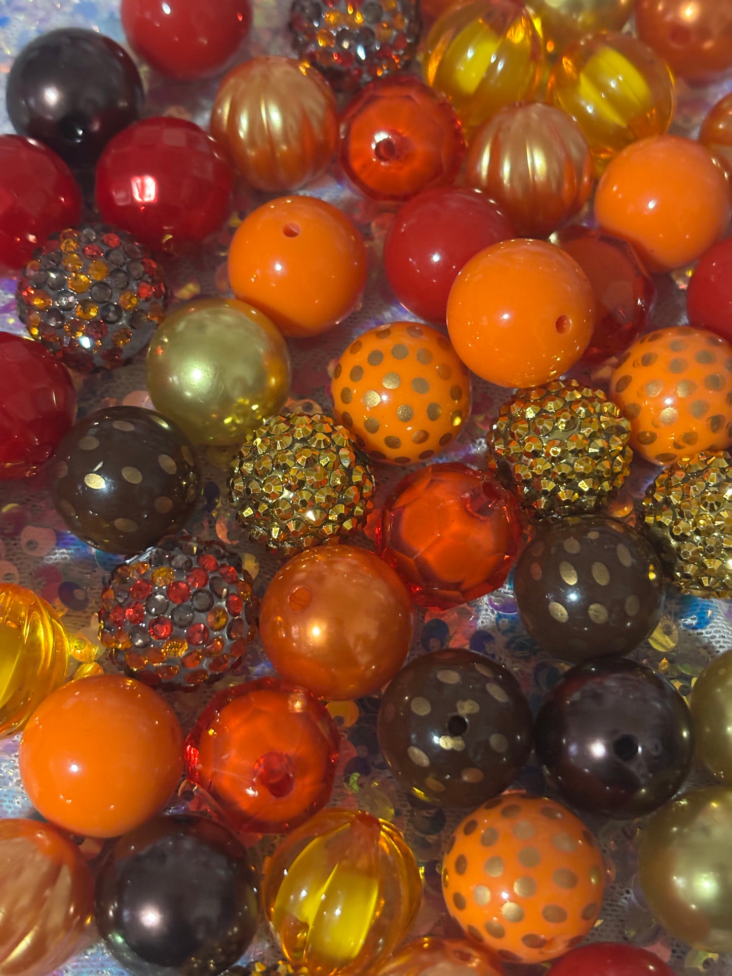 “Autumn” Rhinestone Bead Mix(Type2)(set of 10)