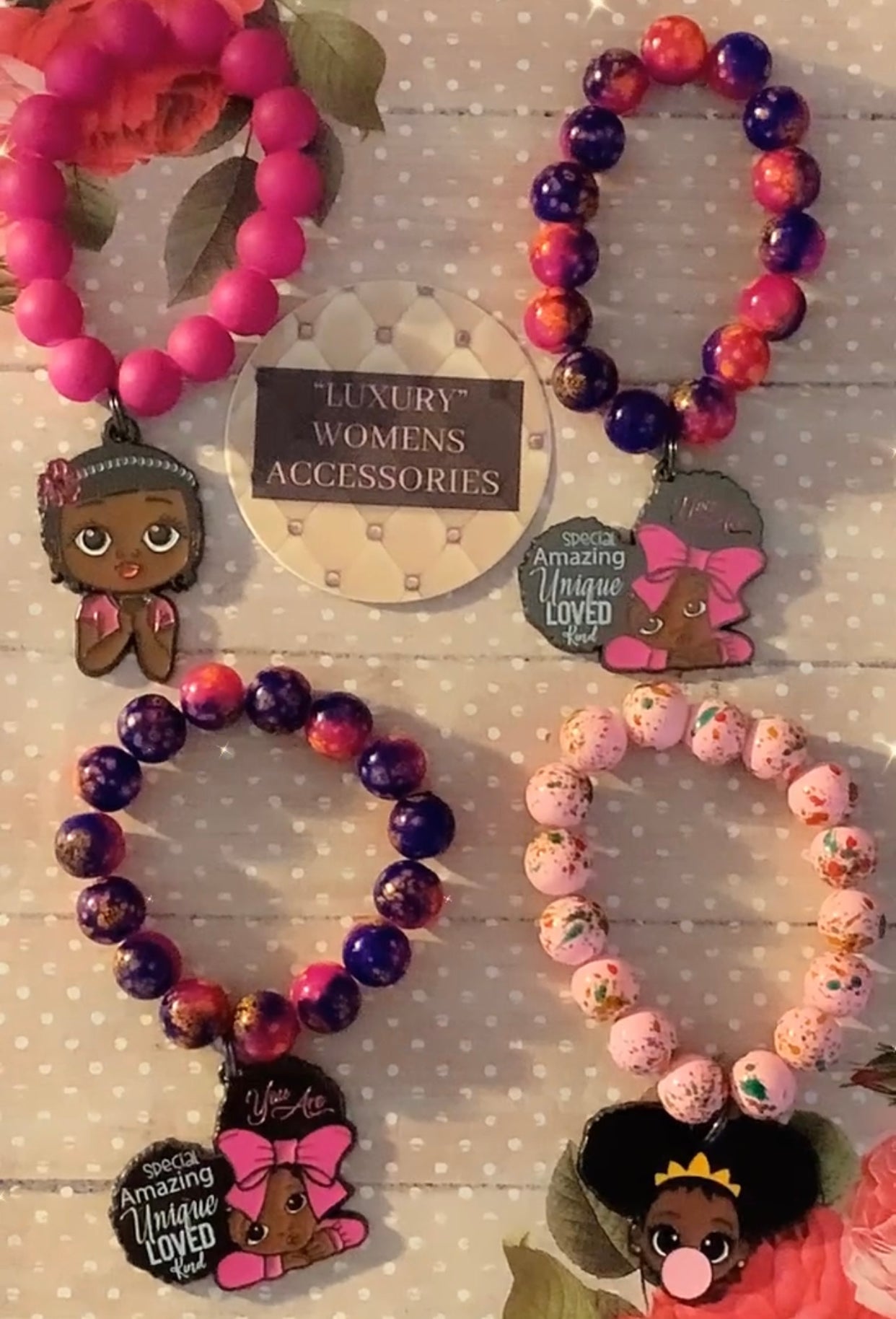 Little Girls Beaded Bracelets(1pc.)