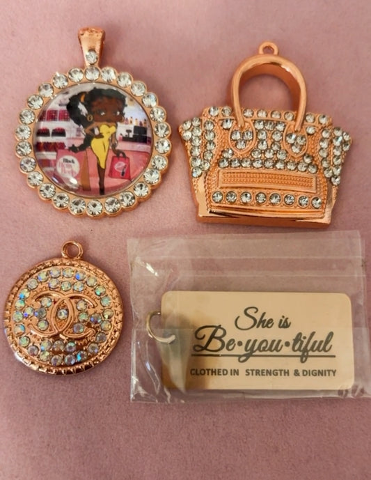 Rose Gold “Betty” Charm Bundle(set of 4)