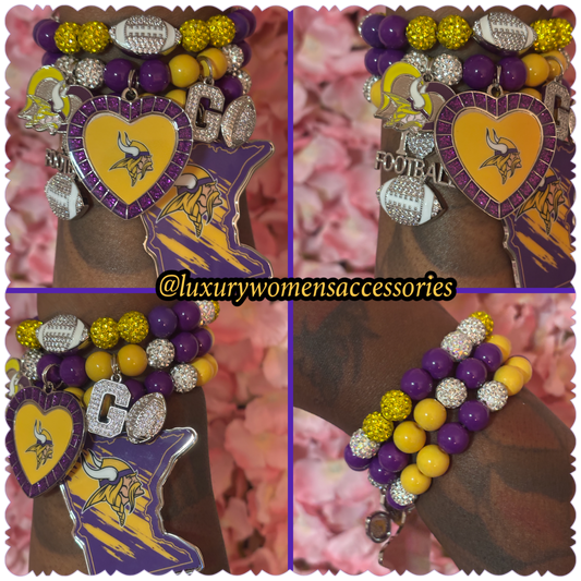 Vikings Beaded Bracelet Set(set of 3)