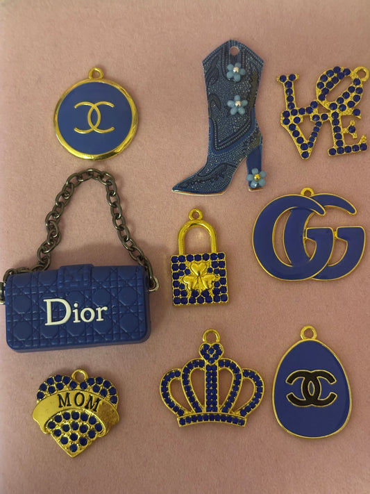 Royal Blue Charm Bundle 2(set of 9)