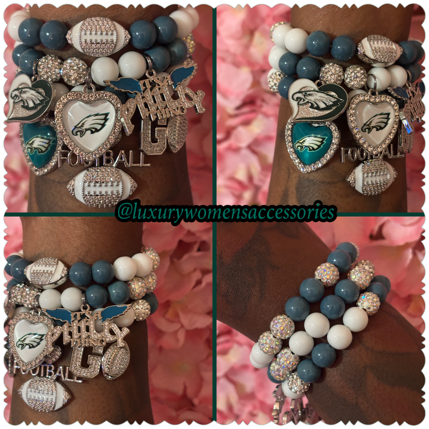 “Restocked” Eagles(Type 5) Beaded Bracelet Set(set of 3)