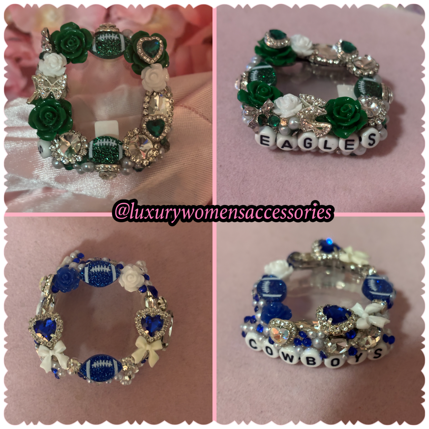 “Custom” Sports Bracelets(Made To Order)