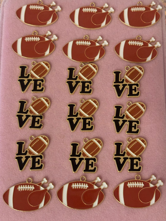 Gold “Football” Charms(1pc.)