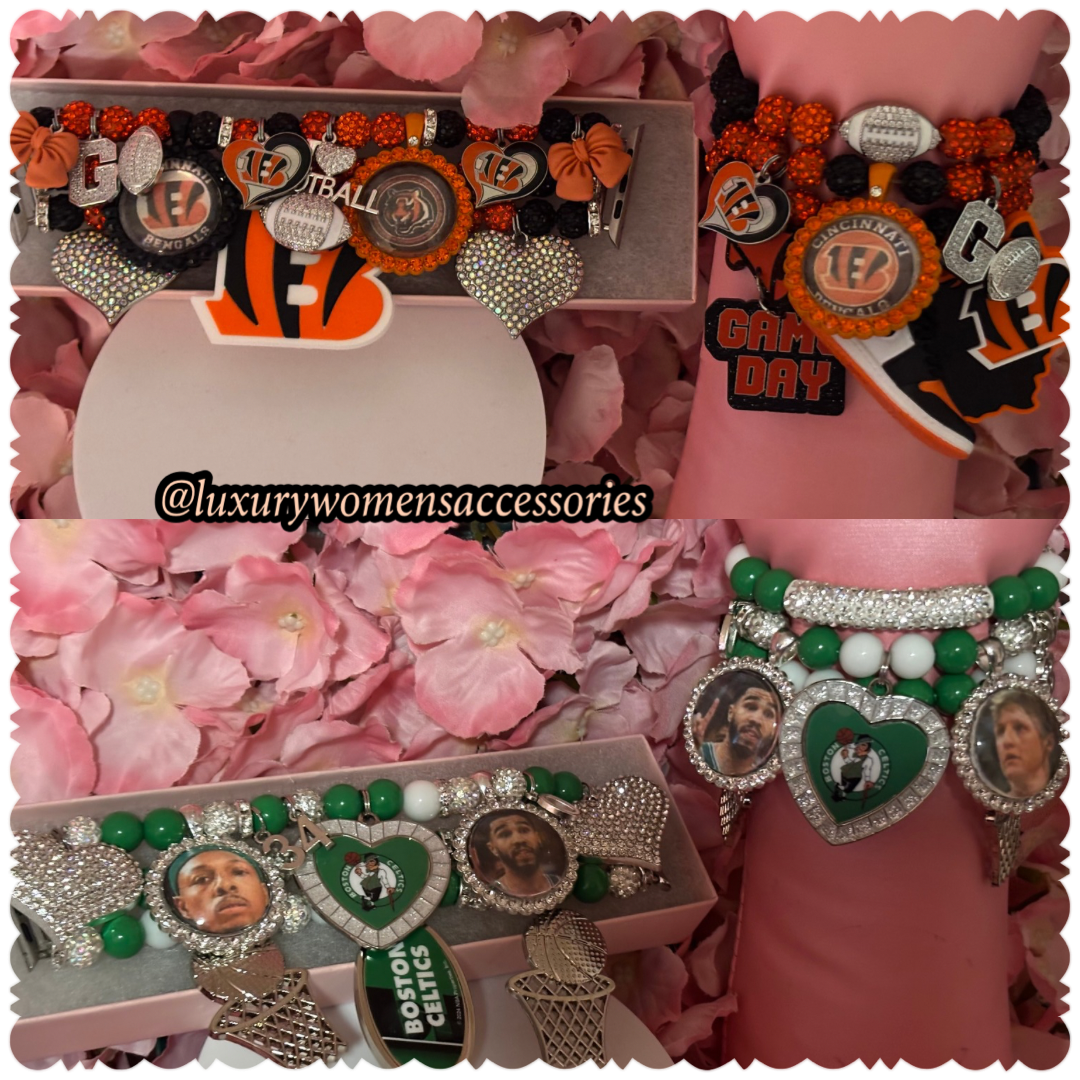 “Custom” Sports Bracelets(Made To Order)