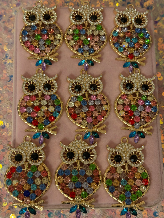 “Bling” Owl Charms(1pc.)