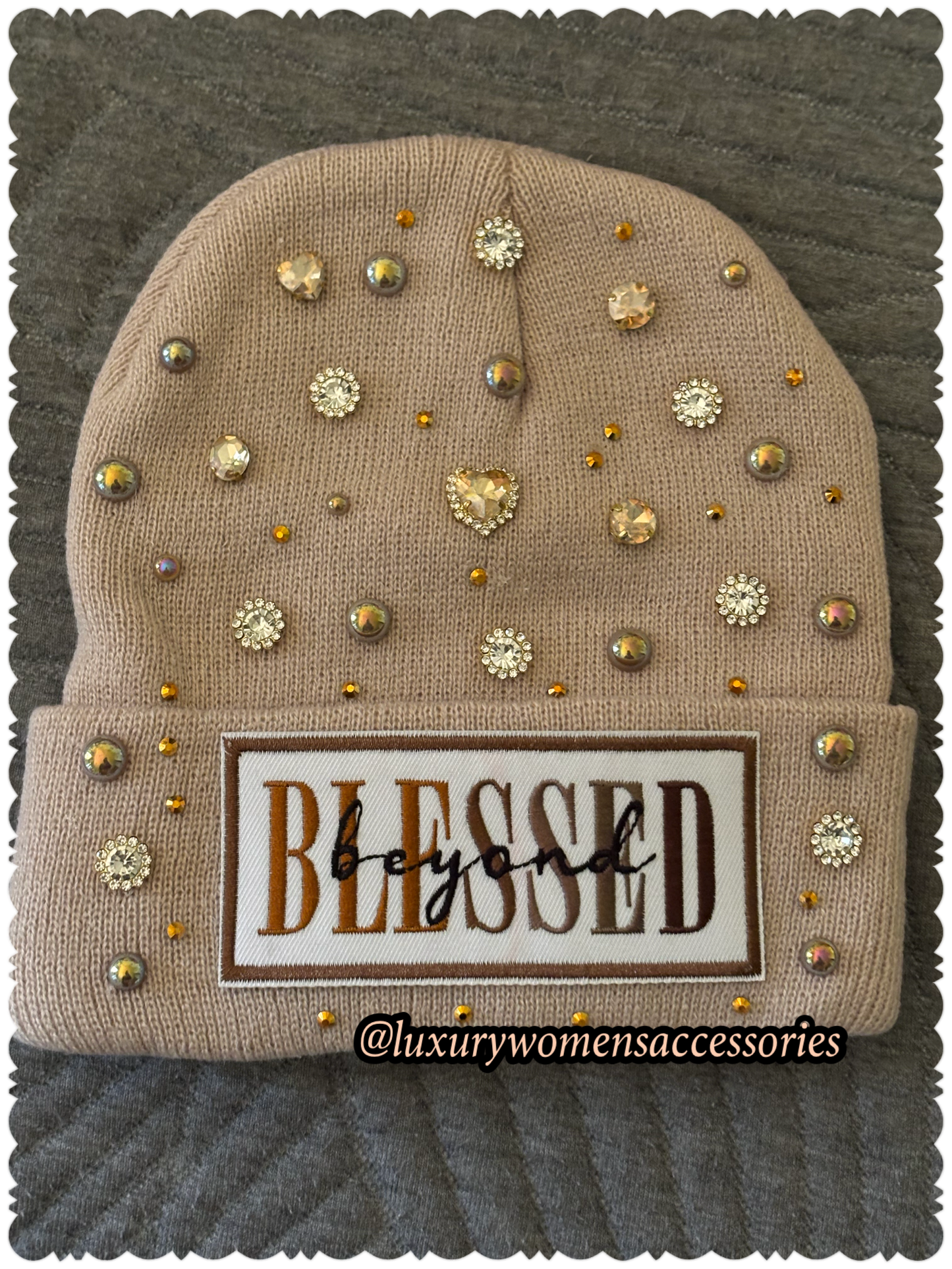 "Beyond Blessed" Beanie Hats(1pc.)(Ready To Ship)