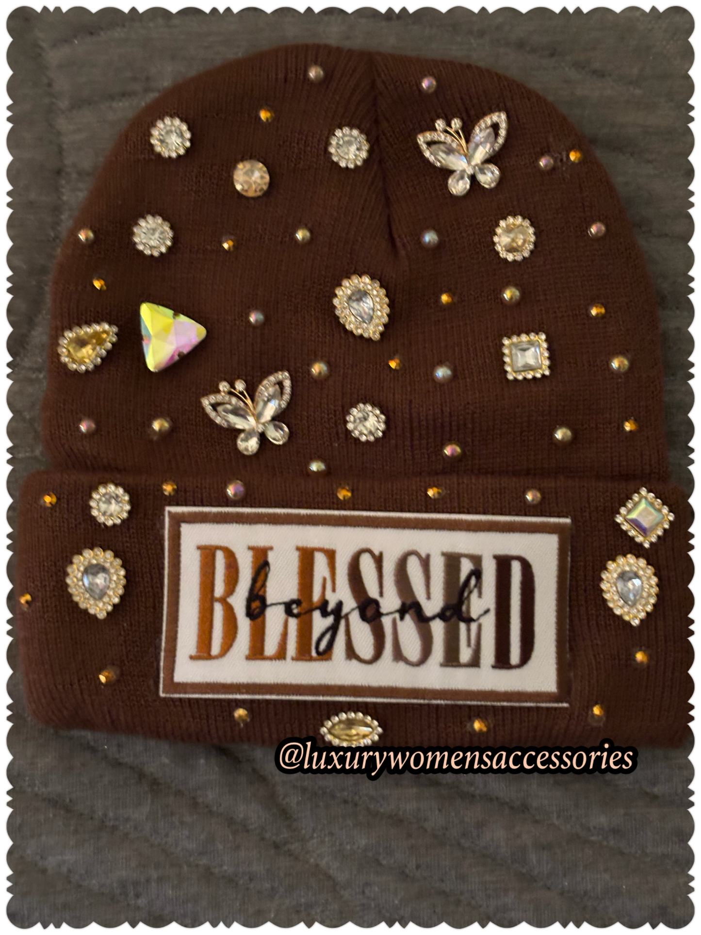 "Beyond Blessed" Beanie Hats(1pc.)(Ready To Ship)
