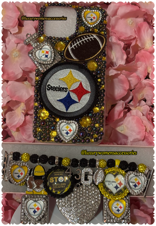 “Custom” Sports Phone Case/Watchband Set(Made To Order)