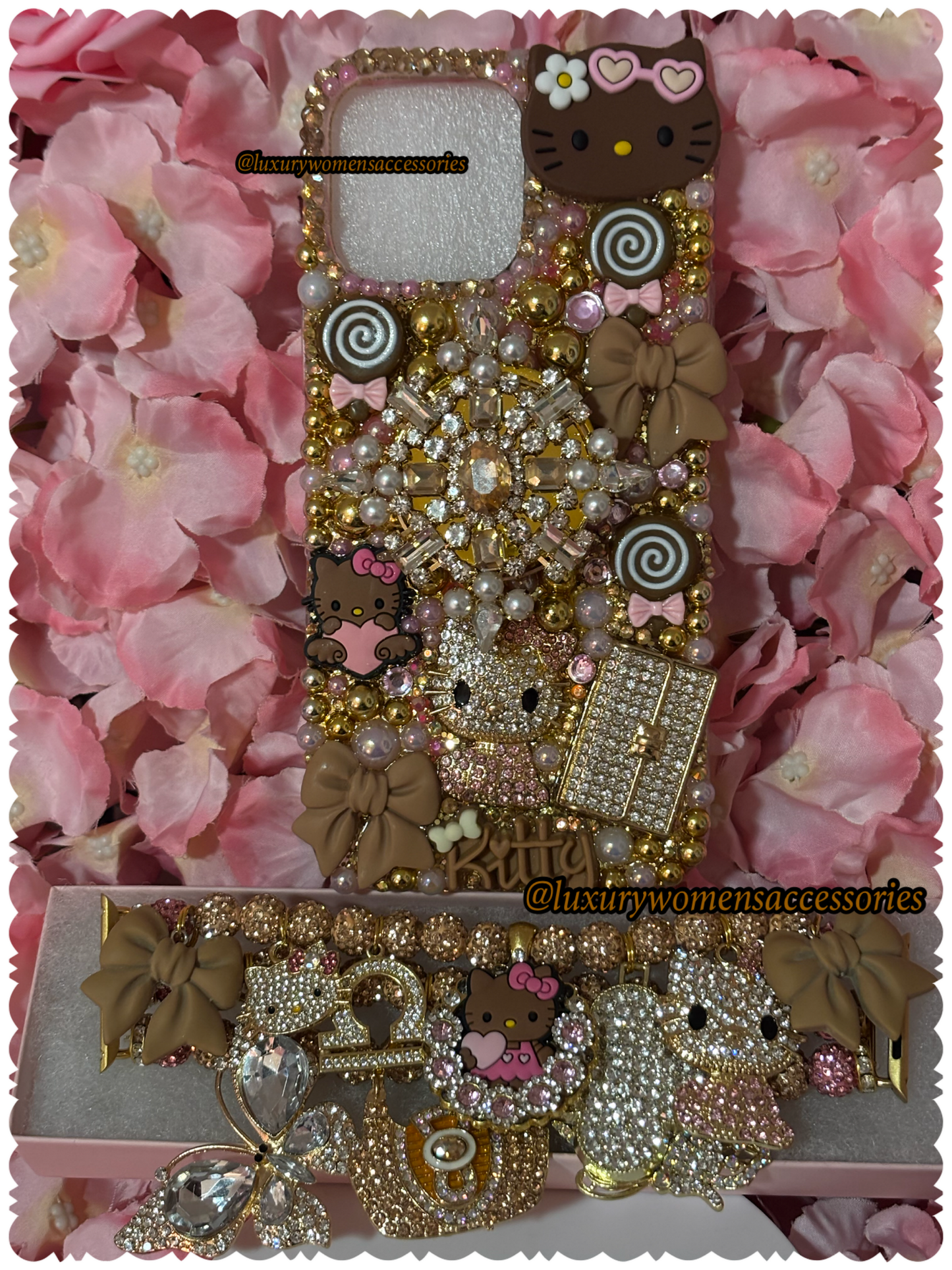 Custom “Bling” Watchband/Phone Case(Made To Order)