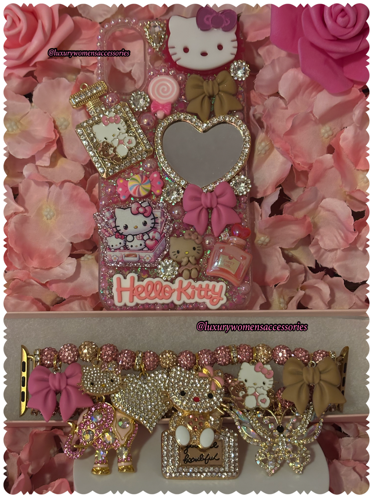 Custom “Bling” Watchband/Phone Case(Made To Order)