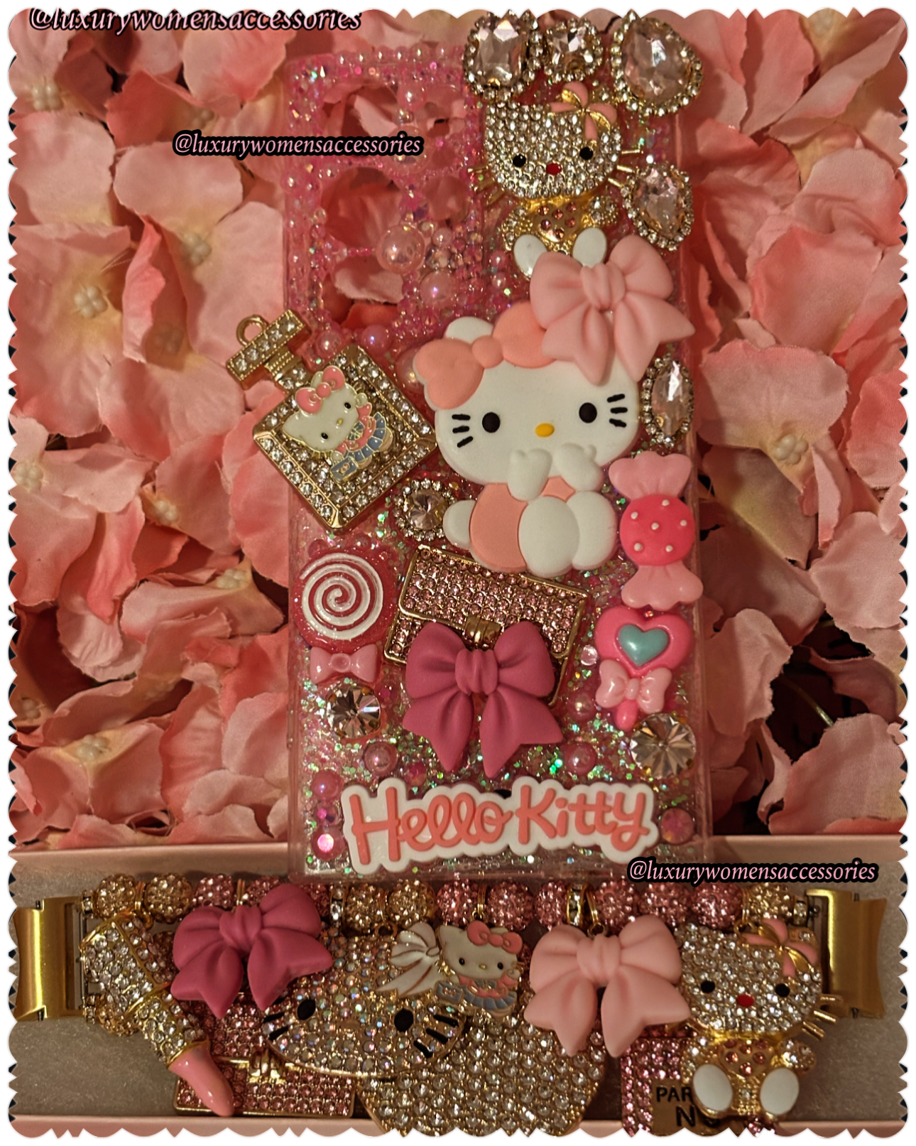 Custom “Bling” Watchband/Phone Case(Made To Order)