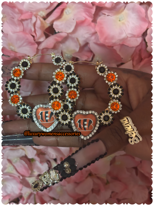 "Custom" Junk Hoop Earrings(Made To Order)