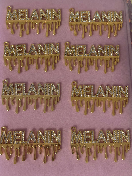 Gold “Melanin” Charms(1pc.)