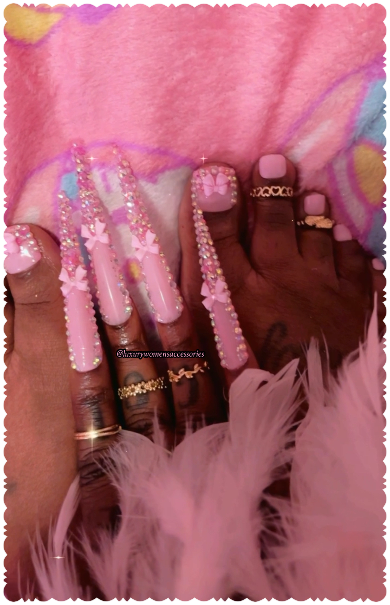 "Custom" Press-On Nails/Toe Set(Made To Order)