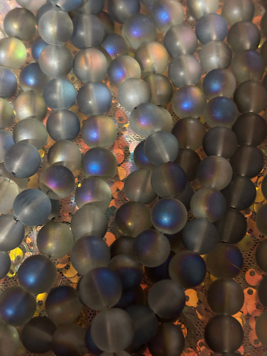 Gray/Blue Matte Beads(40ct.)