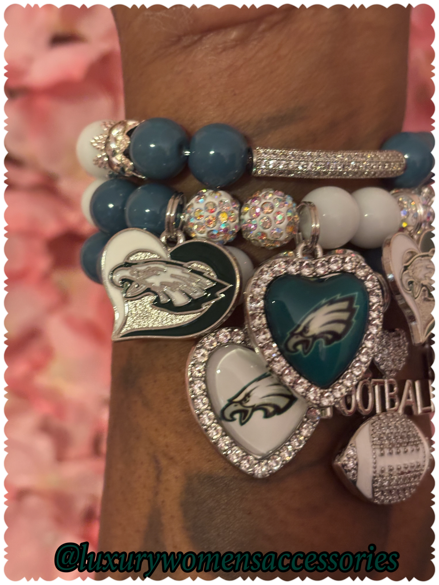 Eagles Beaded Bracelet Set(set of 3)