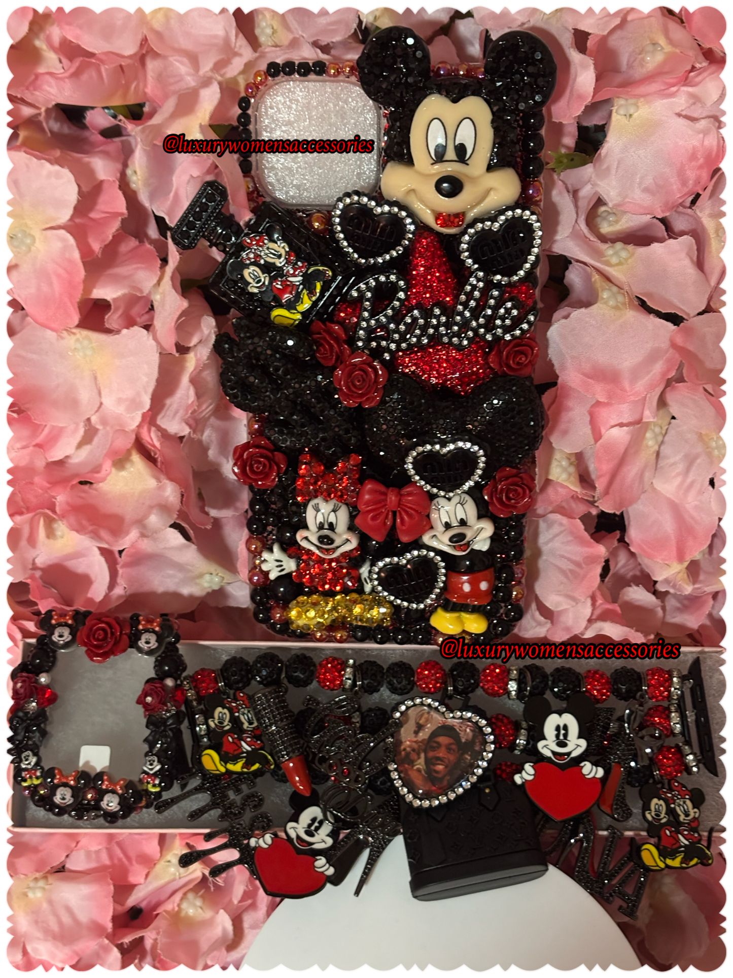 Custom Watchband/WatchFace & Phone Case Set(Made To Order)