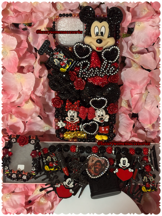 Custom Watchband/WatchFace & Phone Case Set(Made To Order)