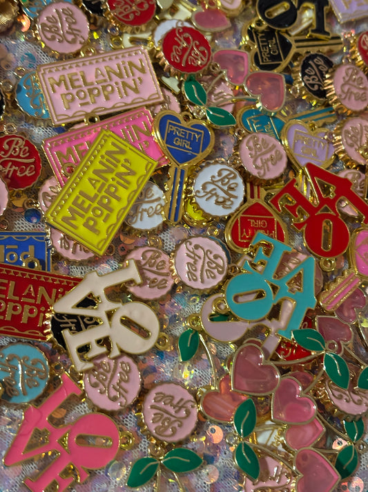 Gold "Color" Charm Mix(set of 10)