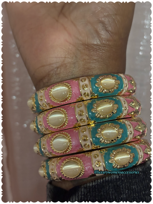 "Luxury" Gold Bangles(1pc.)(4 Different Styles)