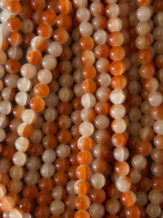 "Orange/White" Beads(40ct.)