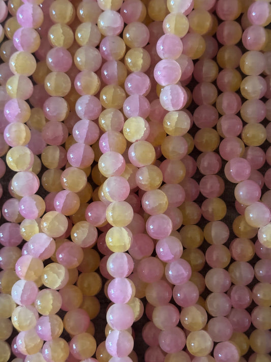 "Pink/Yellow"(Type 2) Beads(40ct.)