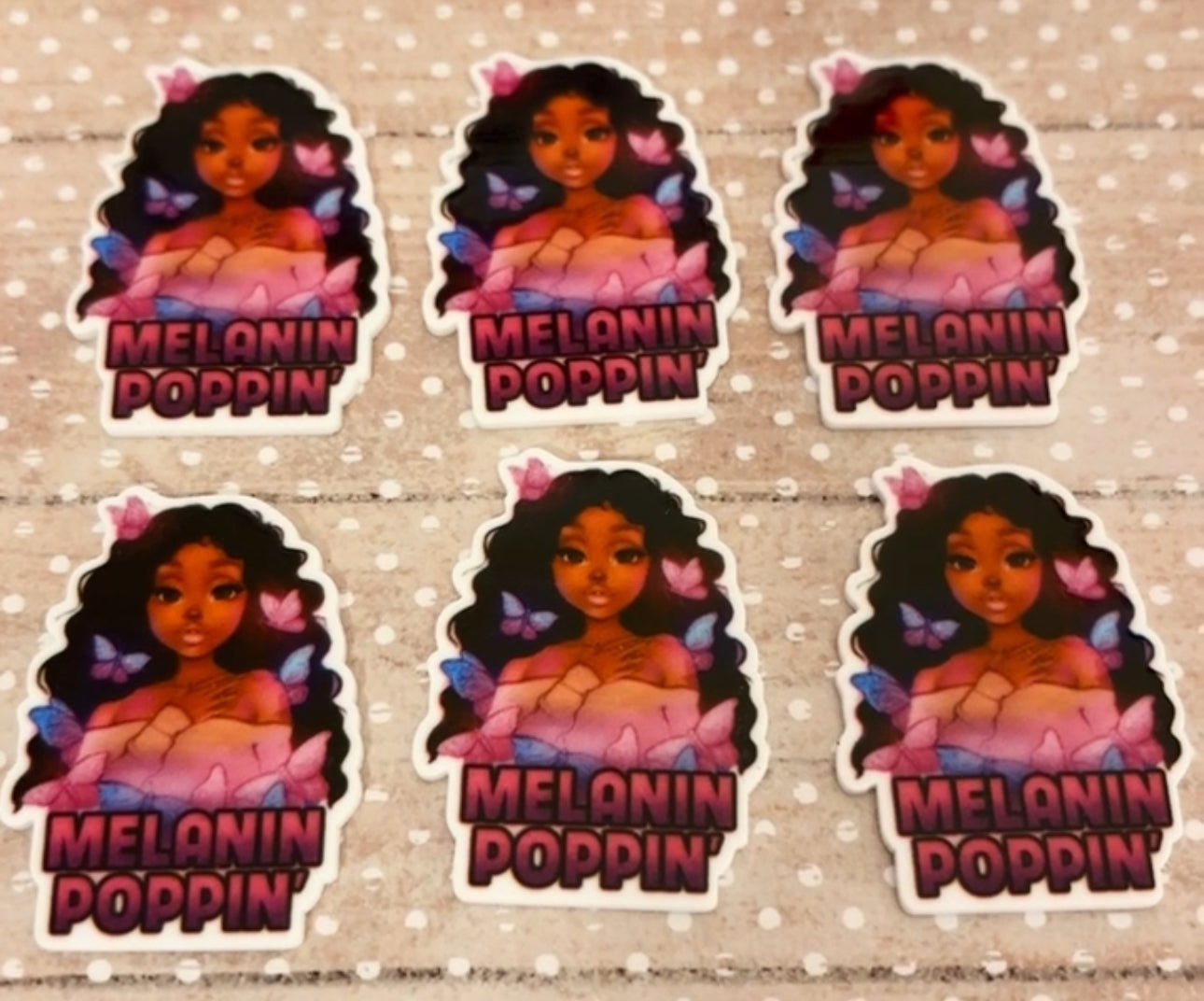 “Melanin Poppin” Planar Charms(1pc.)