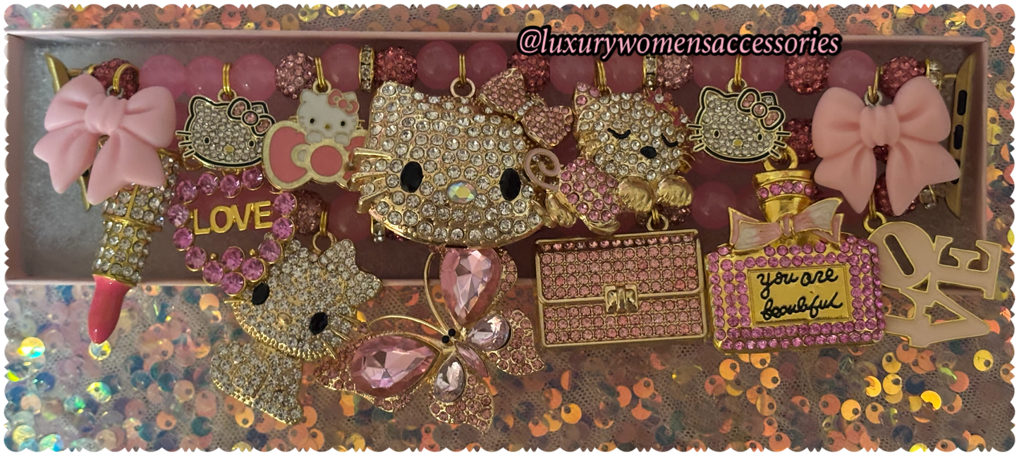 Custom “I Love HK” Beaded Watchband(Made To Order)