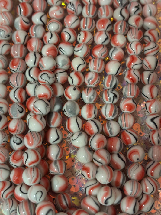 Orange Swirl Beads(40ct.)