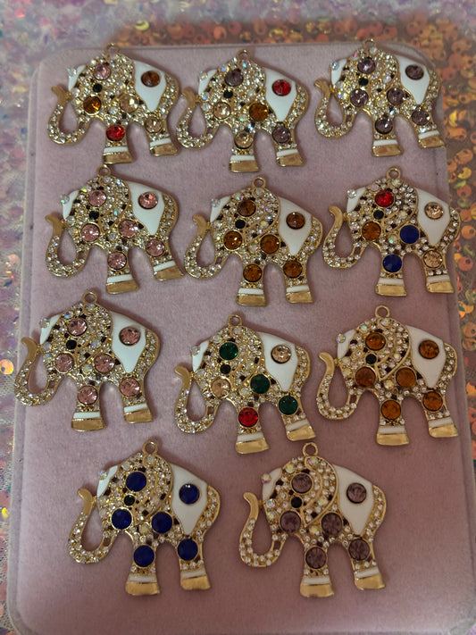 Bling Elephant Charms(1pc.)