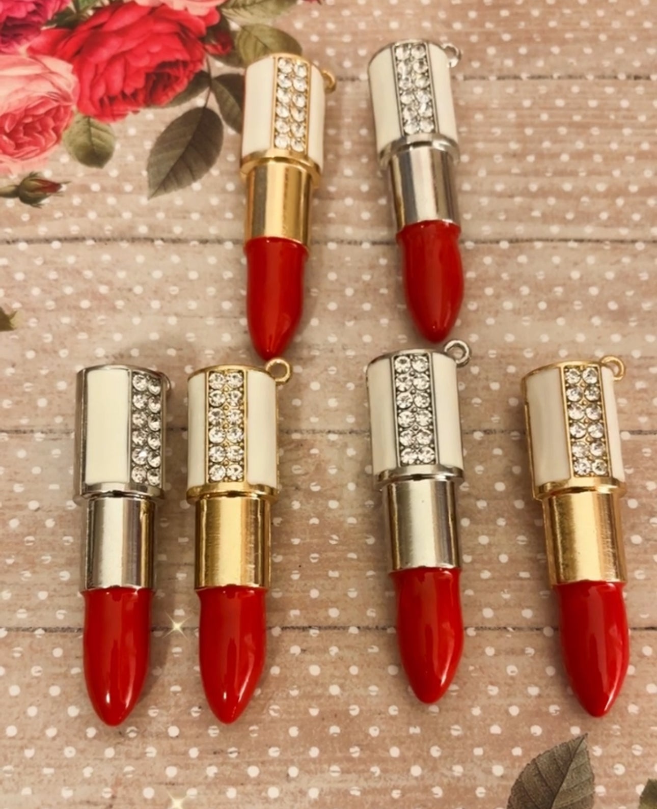 Large “Bling” Lipstick Charms(1pc.)