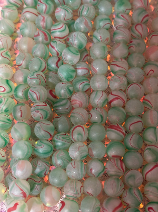 Green "Swirl" Beads(40ct.)