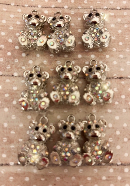 “Bling” Teddy Bear Charms(1pc.)