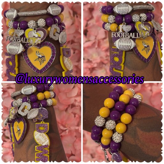 Vikings Beaded Bracelet Set(set of 3)