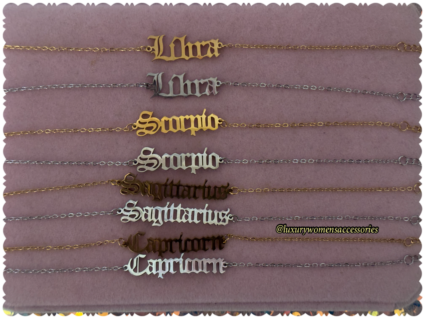 Zodiac Anklets(10inches)