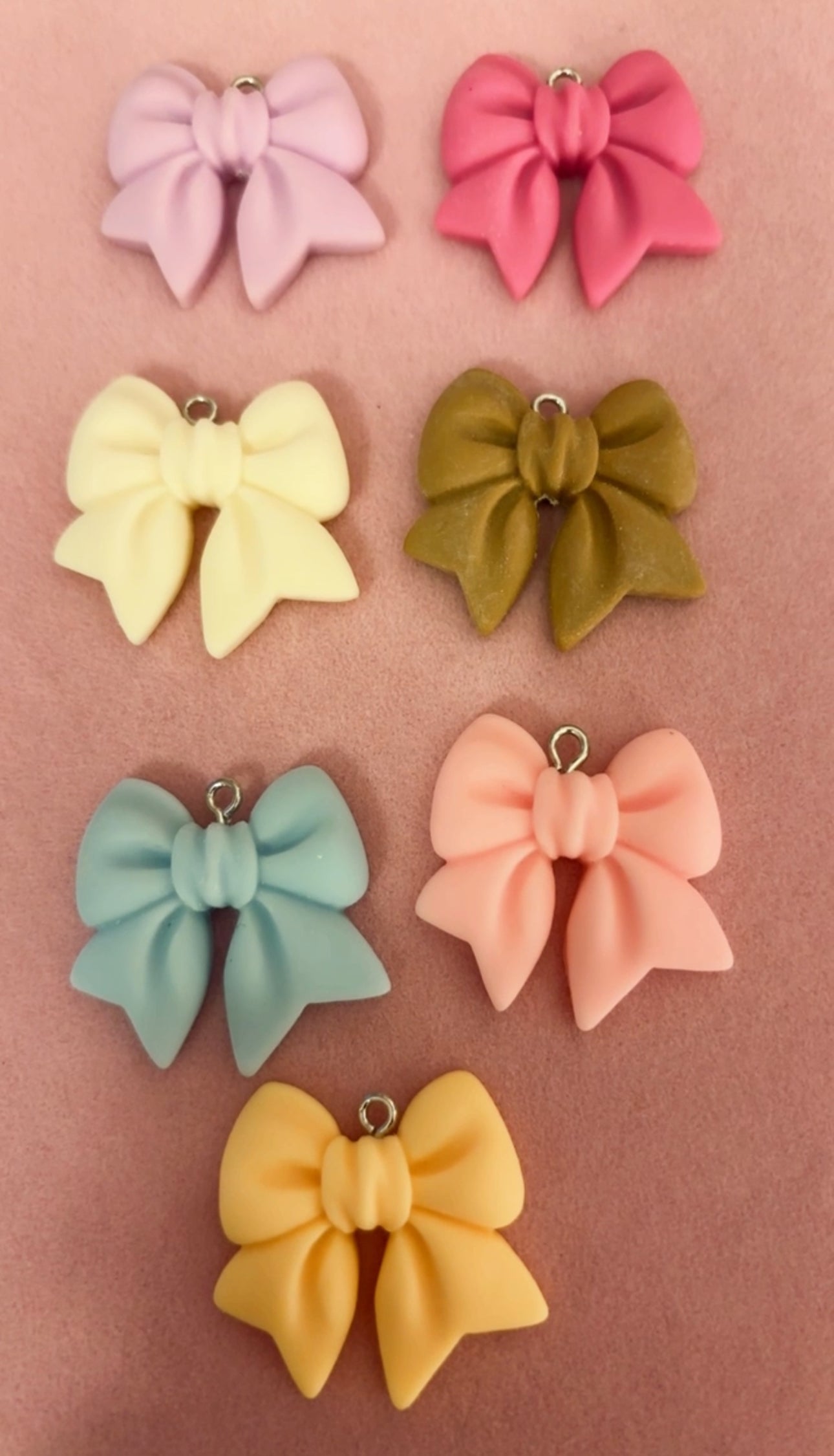 “Matte” Bow Charms(1pc.)