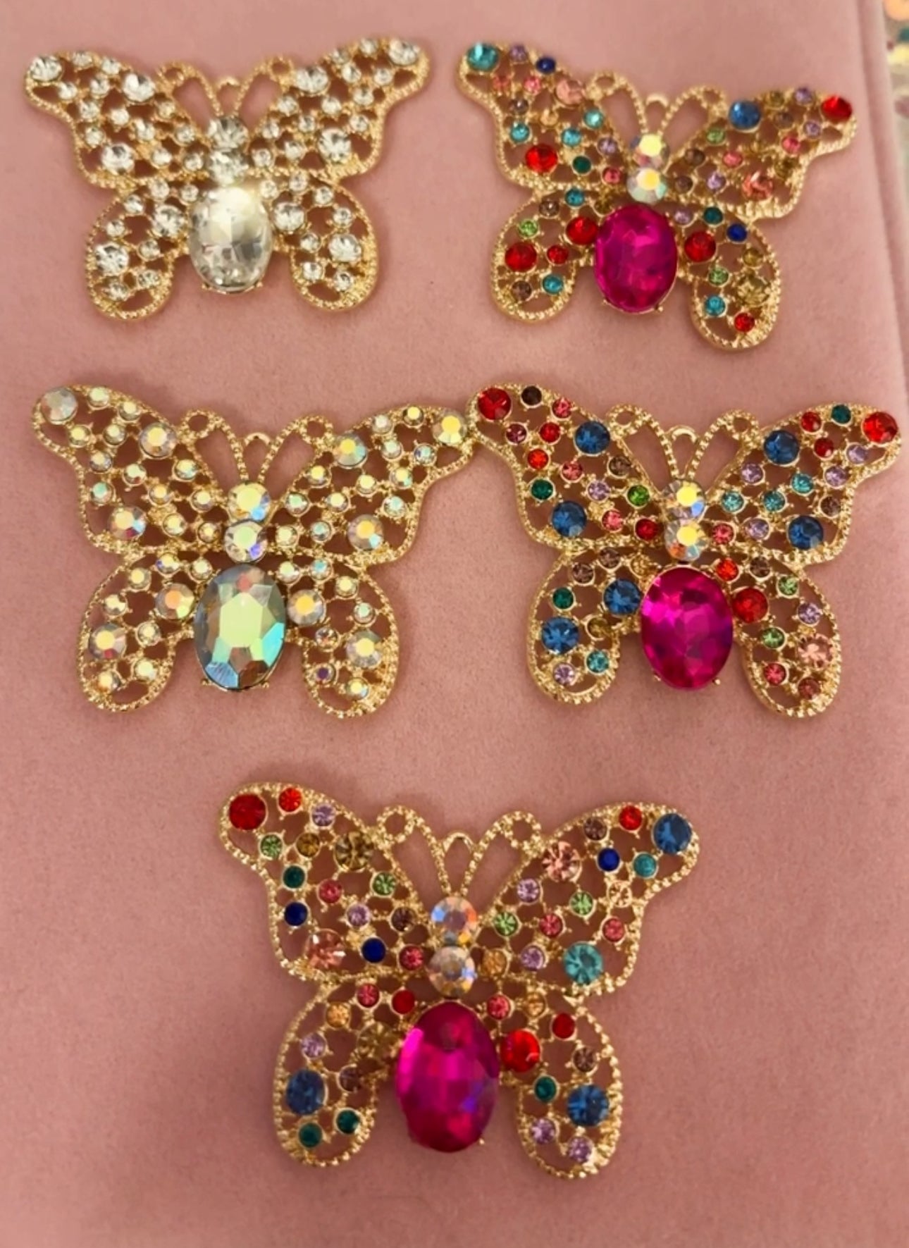 Medium Bling Butterfly Charms(1pc.)